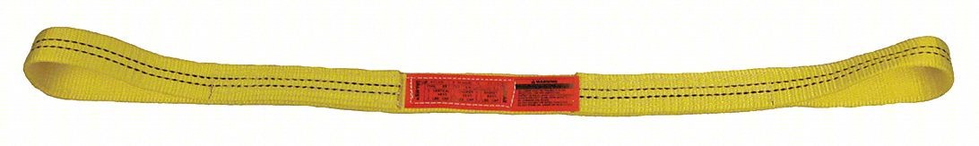 WEB SLING,FLAT EYE,3 FT L,4,000 LB CAP.