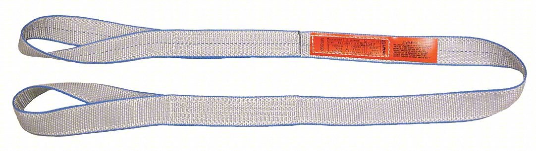 WEB SLING,TWISTED EYE,15 FT L,6,400 LB