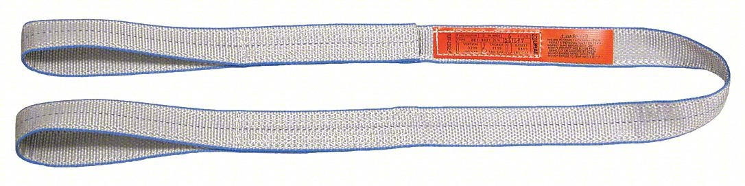 WEB SLING,FLAT EYE,14 FT L,6,400 LB CAP.