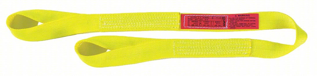 WEB SLING,TWISTED EYE,7 FT L,6,600 LB
