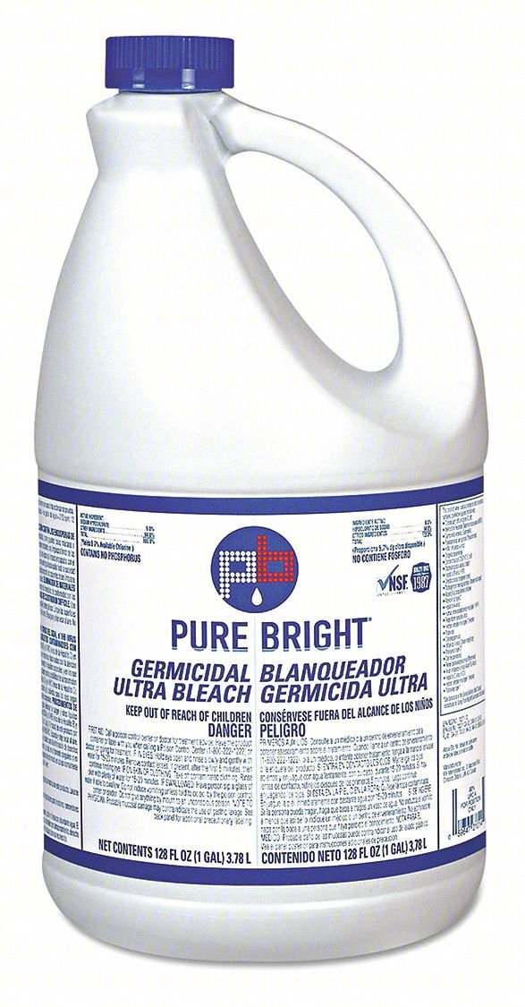 Liquid Bleach,1 gal.,PK6