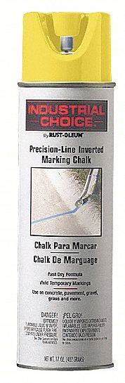 Inverted Marking Chalk,20 oz,Yellow