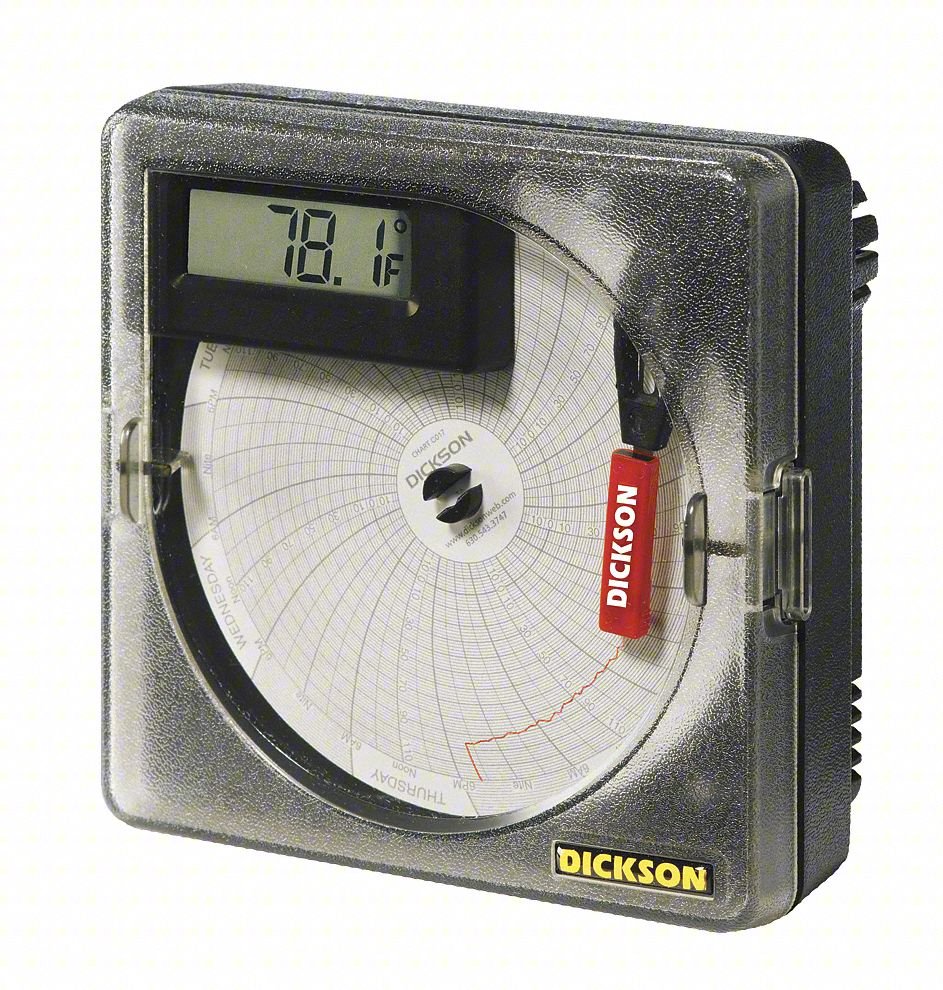 CIRC CHART RECORDER, 4IN DIA, 24HR/7DAY