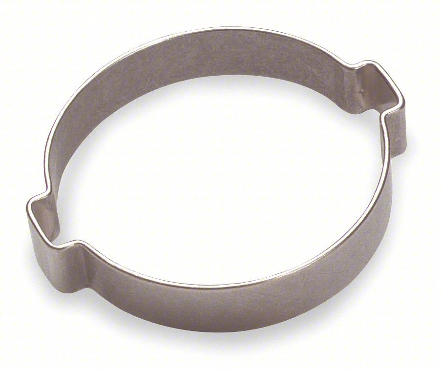 Double-EarClamp,Stl,1 11/32"Max OD,PK100