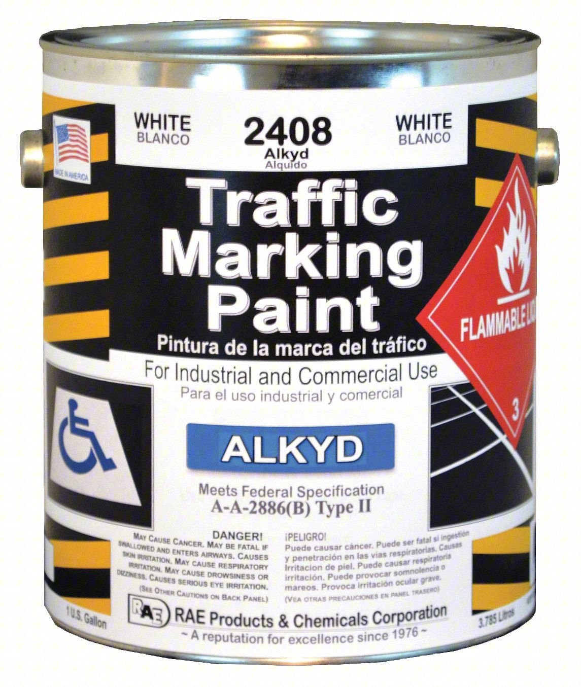 Traffic Zone Marking Paint,White,1gal