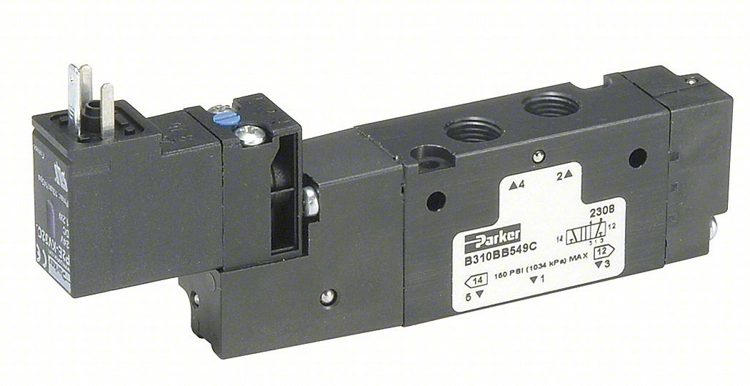 SOLENOID AIR CON VALVE,THREE-WAY,145 PSI