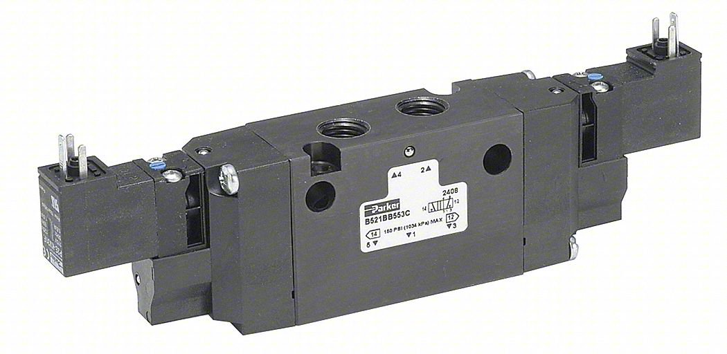 SOLENOID AIR CON VALVE,FOUR-WAY,145 PSI