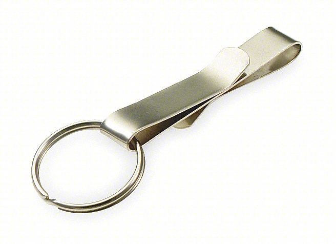BELT KEY HOLDER,GRAY,STEEL,3 IN H