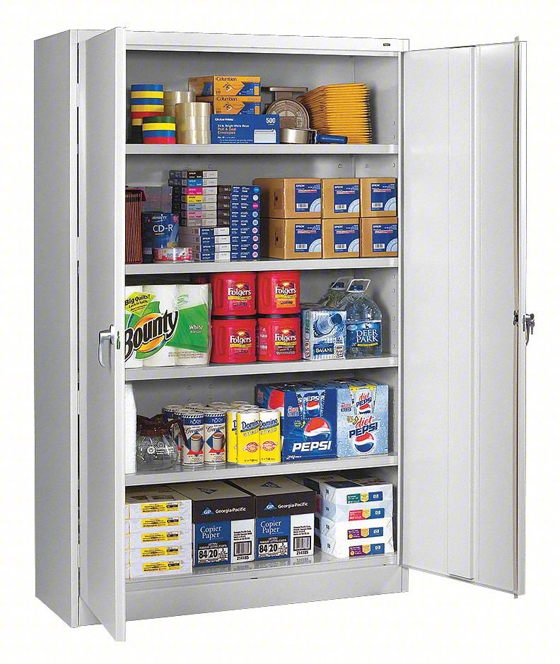STORAGE CABINET: 48 IN X 18 IN X 78 IN,