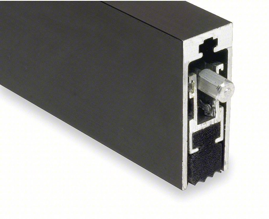 Automatic Door Bottom,1/2x48In,Aluminum