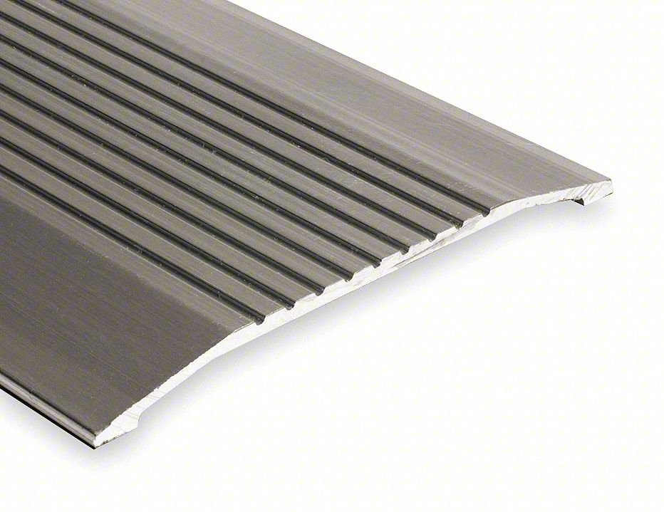 Saddle Threshold,Fluted Top,3 ft.,Alum