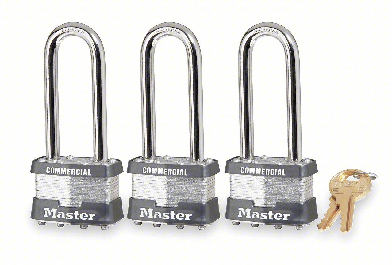 PADLOCKS: 2 1/2 IN VERTICAL SHACKLE CLEA