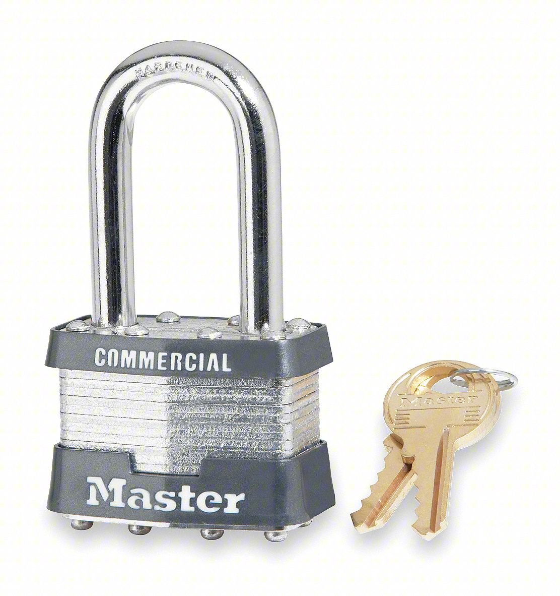 Keyed Padlock, 3/4 in,Rectangle,Silver