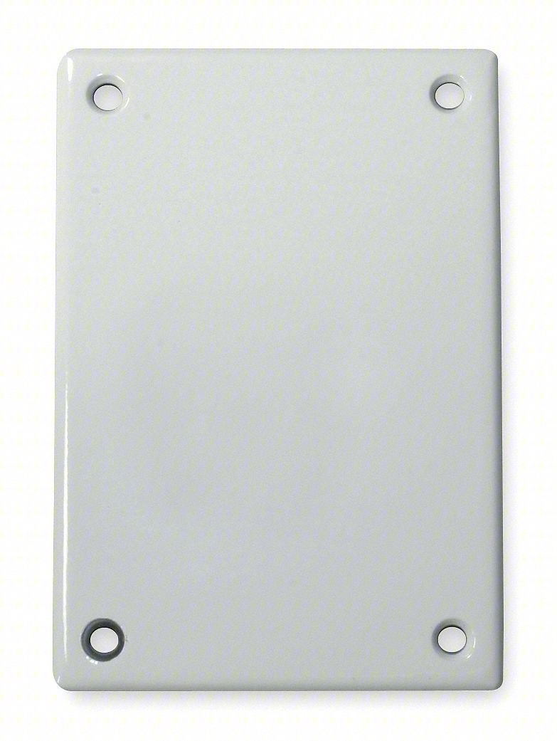 Blank Wall Plate,Stnd;Wht,1Gng,PlyPwEnam