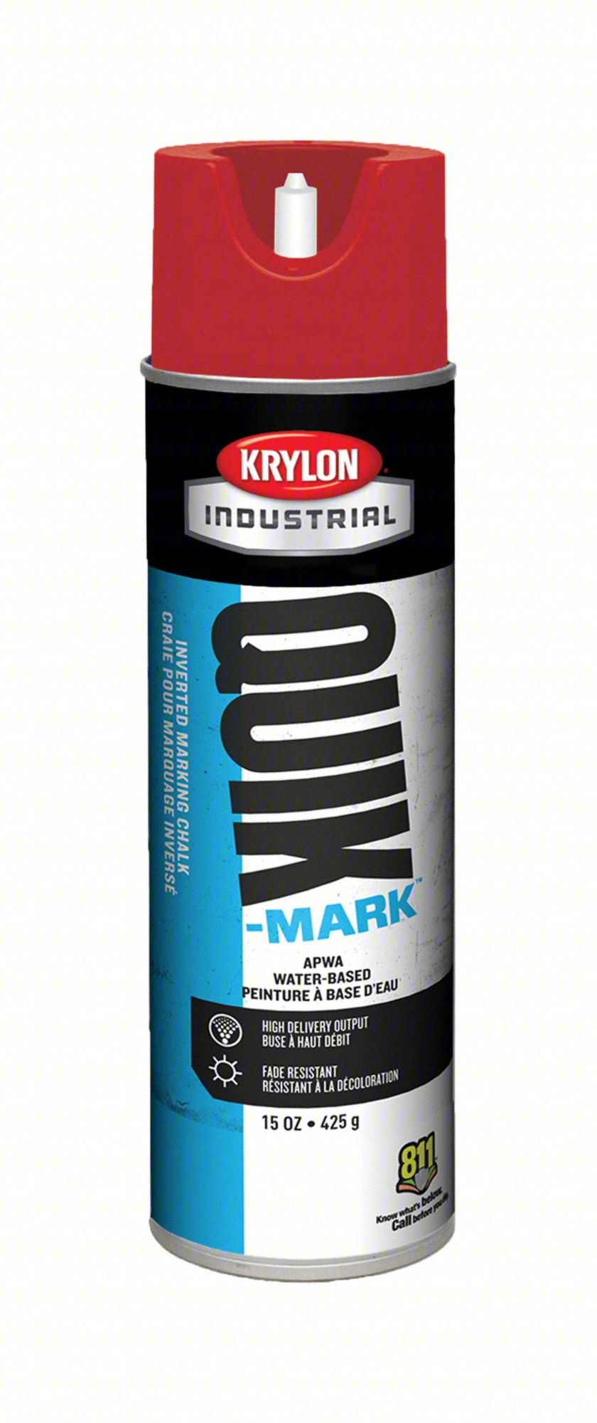 Inverted Marking Chalk,15 oz,Red