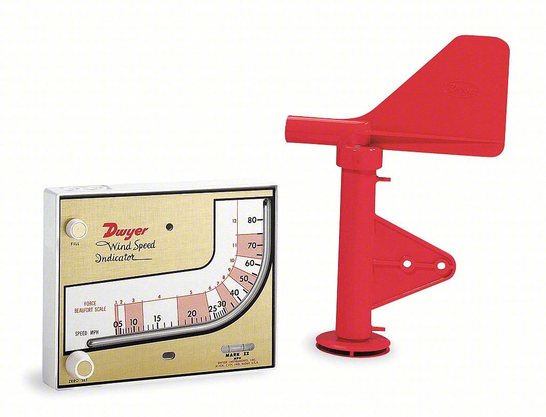 ANEMOMETER, 0 MPH TO 80 MPH