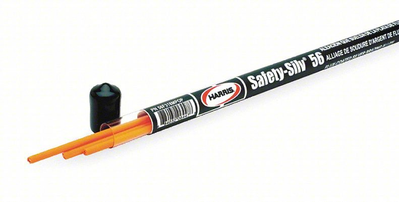 Brazing Rod,Flux,1/16x18,1145-1205 F,PK3