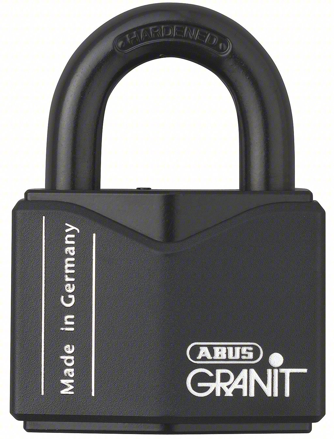 Keyed Padlock,1 5/64 in,Square,Black