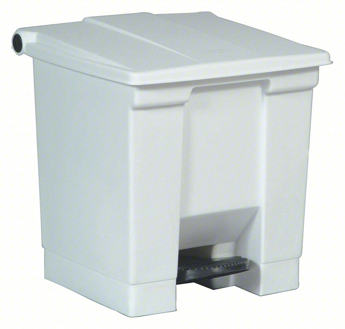 Step On Trash Can,Rectangular,8 gal.