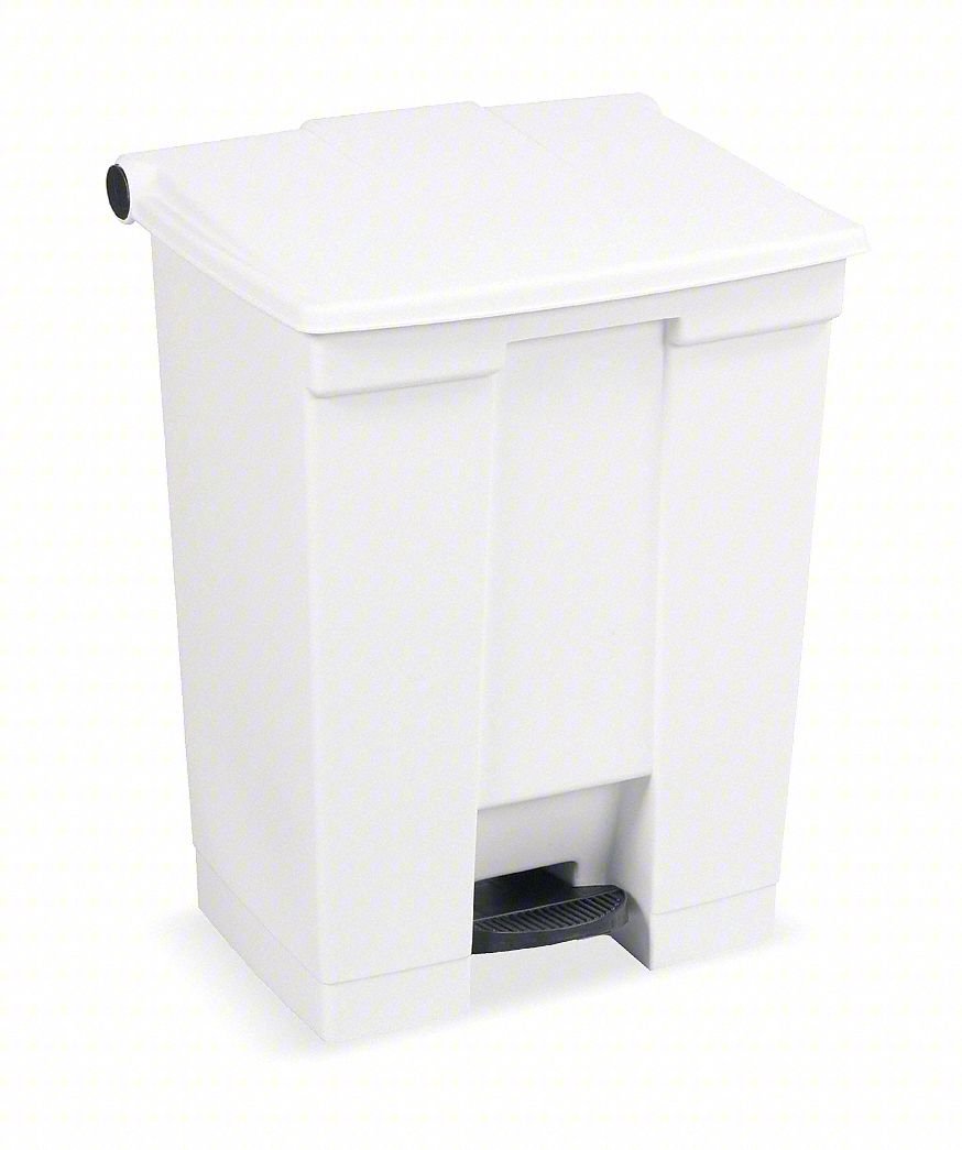 Step On Trash Can,Rectangular,18 gal.