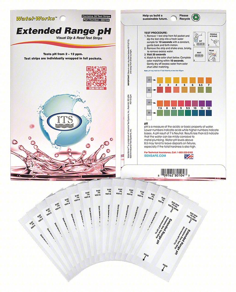 TEST STRIPS, L,2 TO 12 PH,PK30
