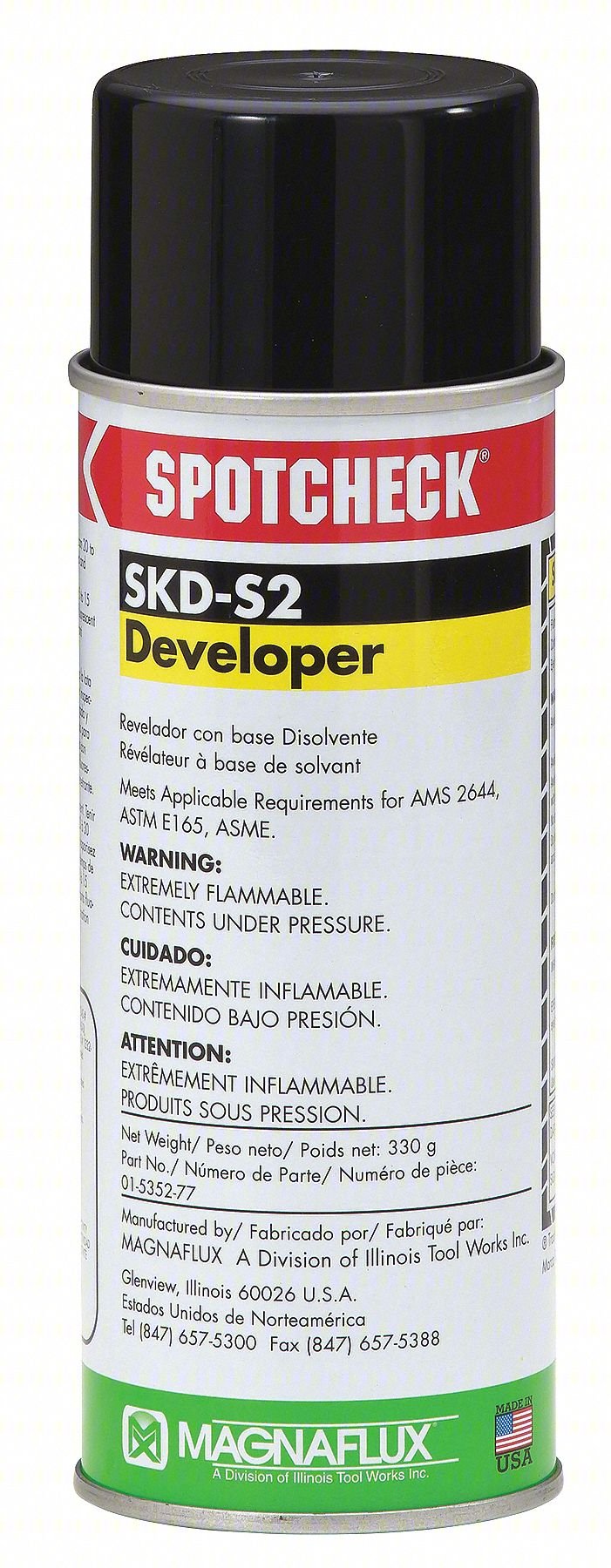 Dye Penetrant Developer,11.6 oz, Aerosol