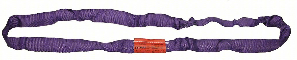 ROUND SLING,ENDLESS,12 FT L,5,200 LB CAP