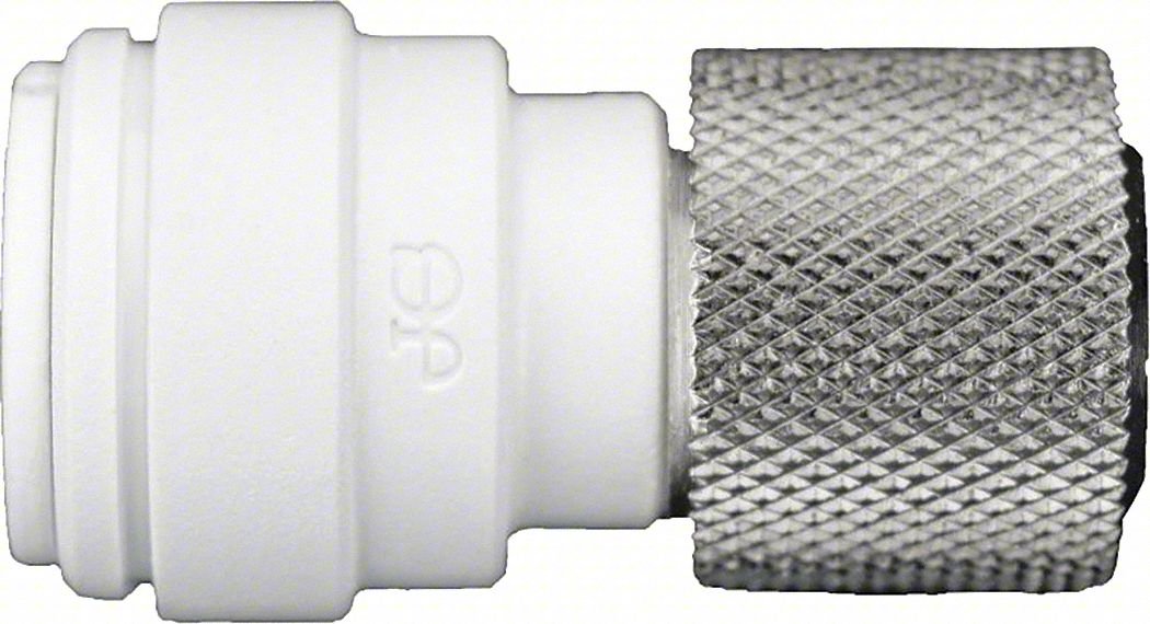 Female Connector,White,3/8" Tube,PK10