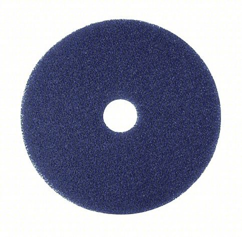 SCRUBBING PAD,11 IN DIA,BLUE,PK5