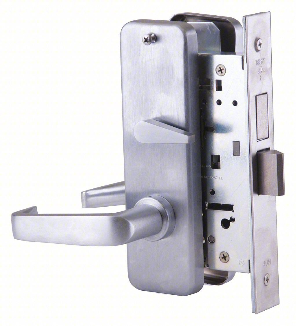 Lever Lockset,Mechanical,Privacy,Grd. 1