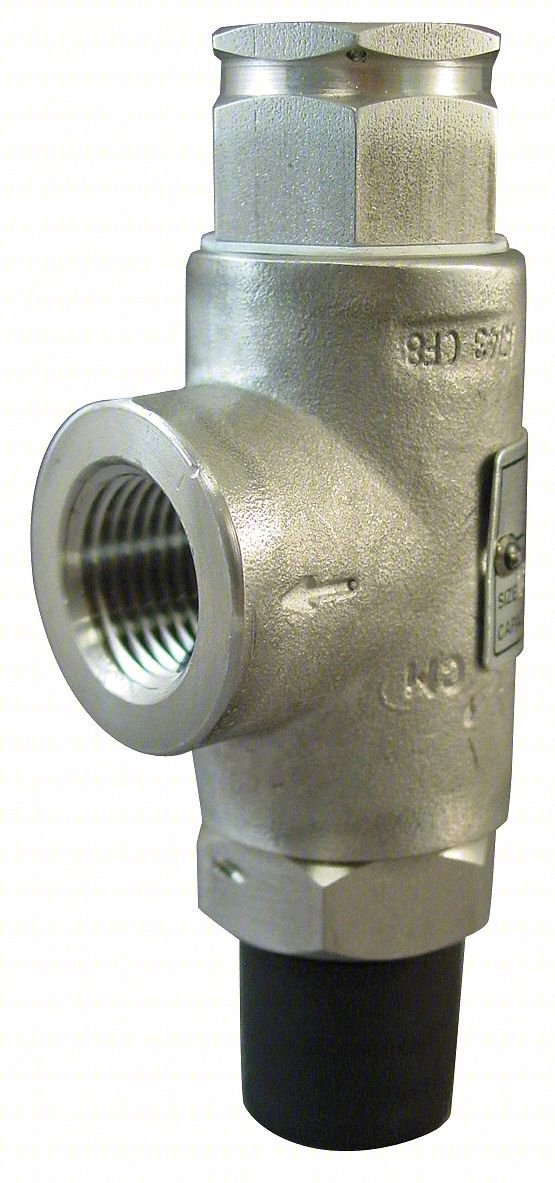 Safety Relief Valve,3/8 x 1/2 In,50 psi