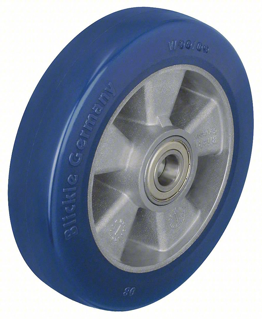 CASTER WHEEL,4 7/8"DIA,990 LB,BLUE