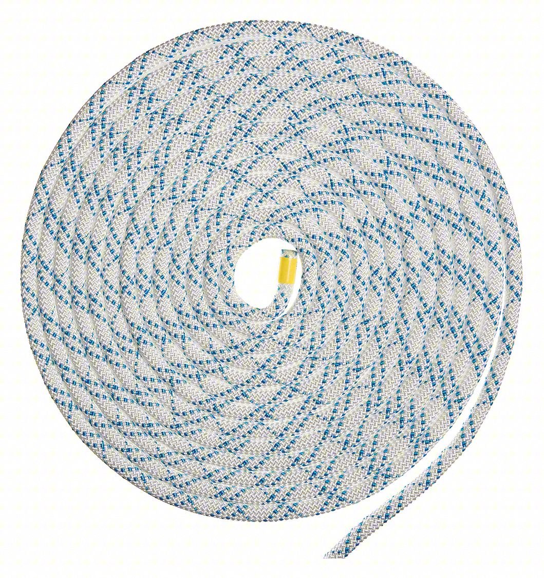 RESCUE ROPE,3/8" DIA. X 600' L,595 LB