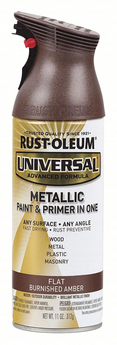 Spray Paint,Amber,Flat,11 oz.