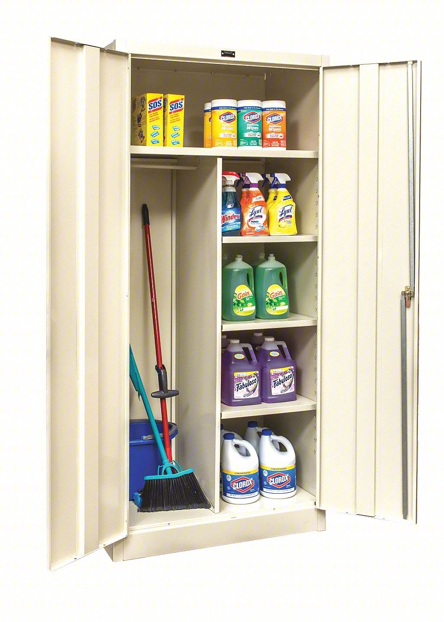 Combo Wardrobe Cab,72"H,36"W,Tan