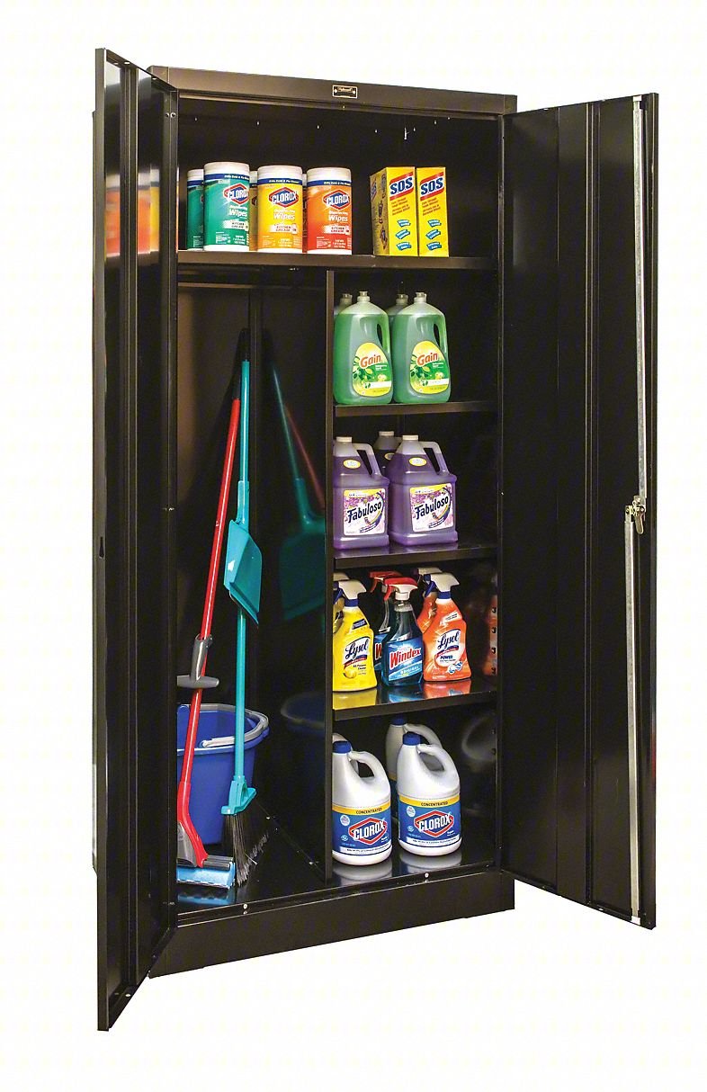 Combo Wardrobe Cabinet,72"H,36"W,Black