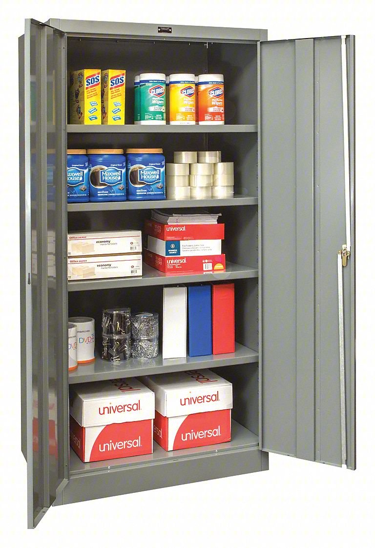 STORAGE CABINET: 36 IN X 18 IN X 78 IN,