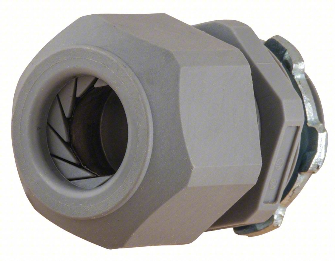 LIQUID TIGHT CORD CONNECTOR: NYLON, 3/4