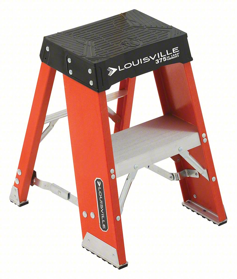 Step Stand,375 lb. Ld Cap.,Fiberglass