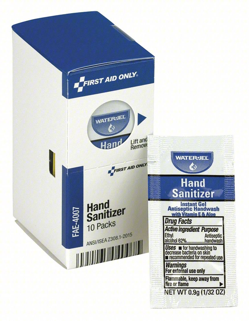 HAND SANITIZER,10 CT,FRAGRANCE FREE,PK10