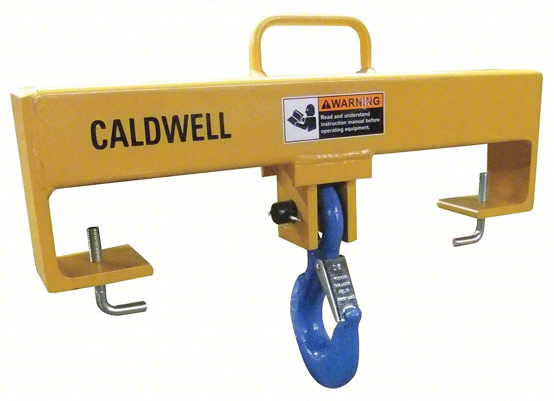 FORKLIFT LIFTING BEAM,10,000 LB,YELLOW