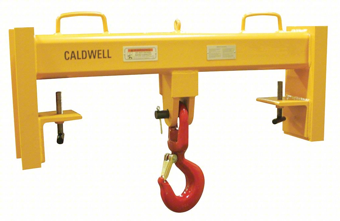 FORKLIFT LIFTING BEAM,20,000 LB,YELLOW