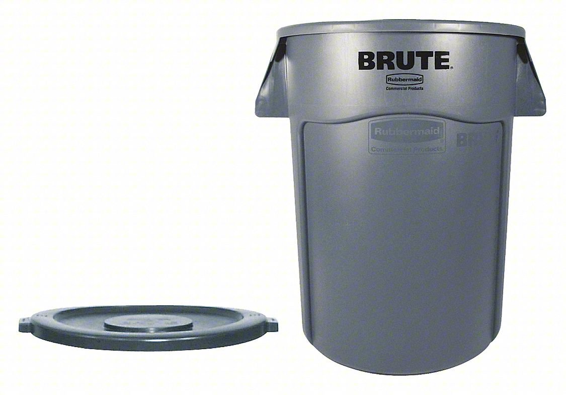 Utility Container,44 gal.,Gray