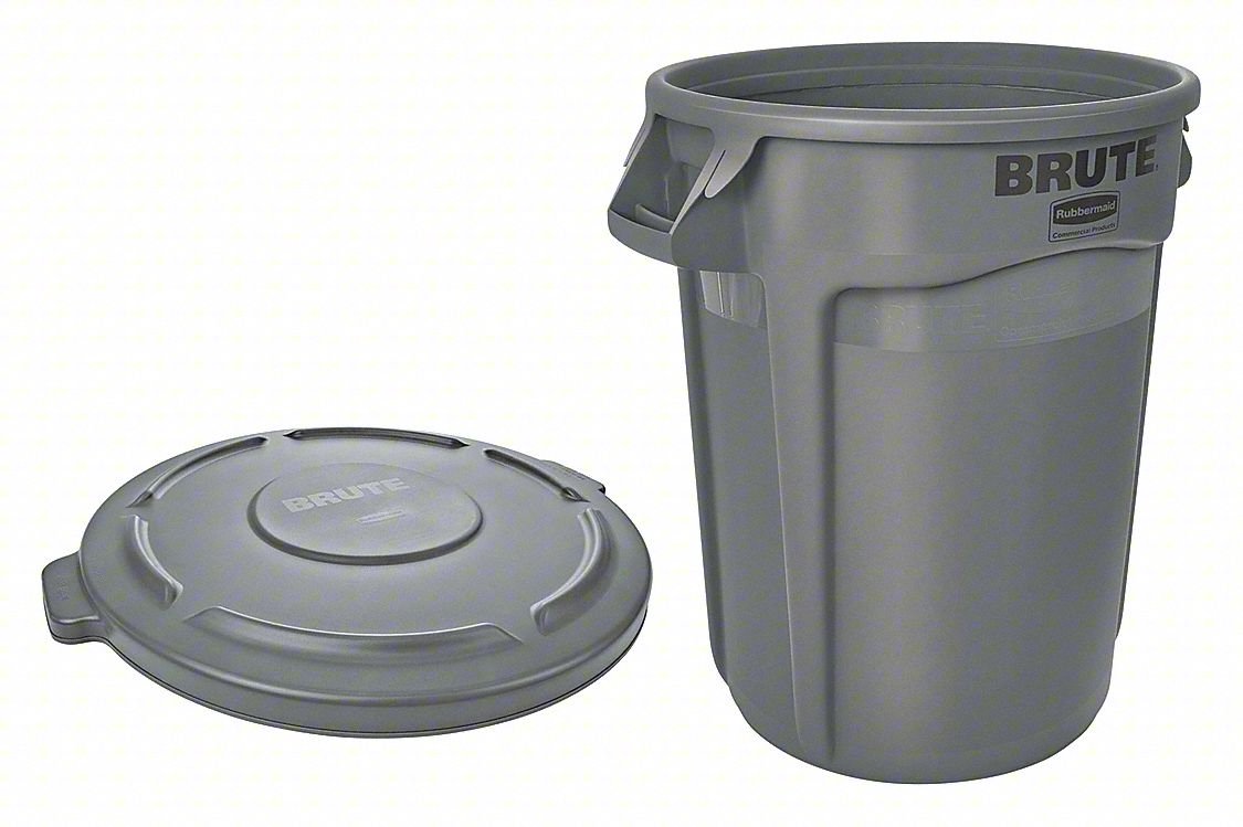 Utility Container,32 gal.,Gray