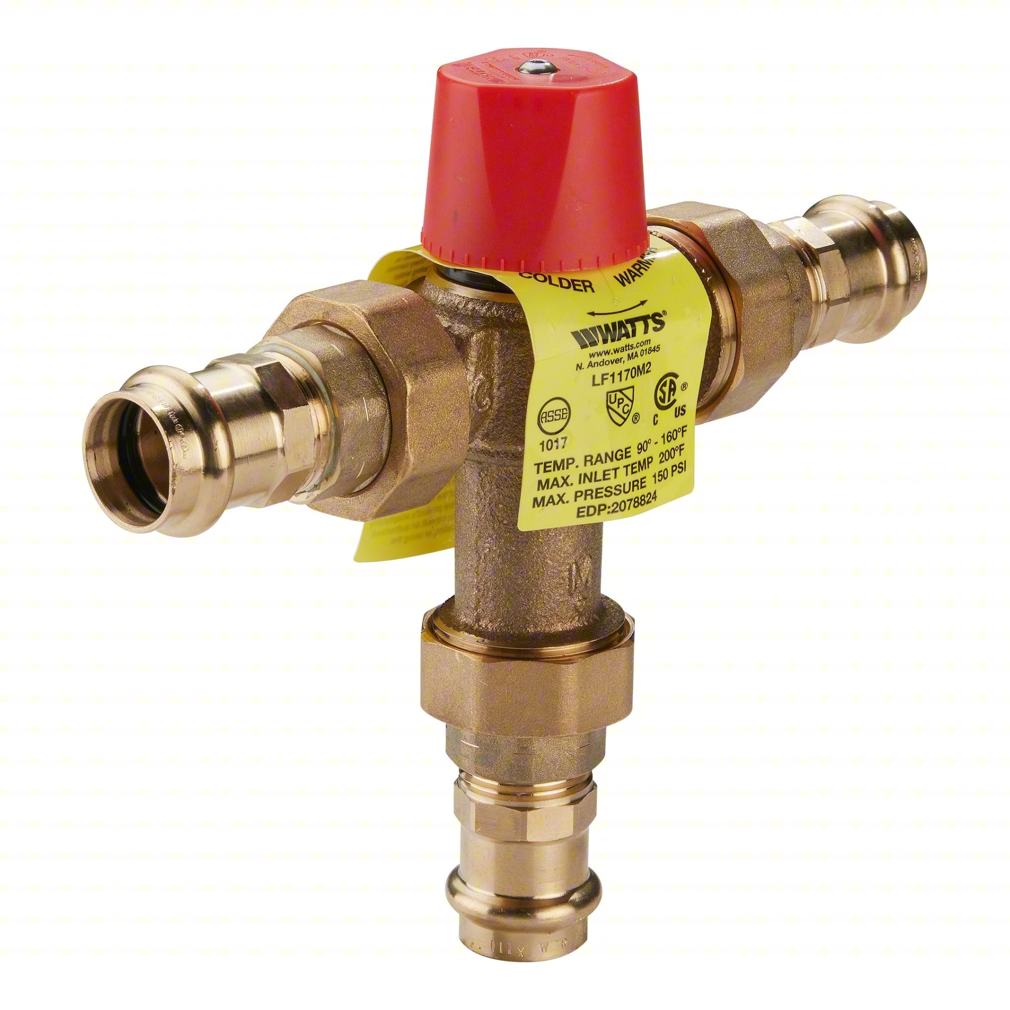Mixing Valve,0.5 to 23 gpm,3/4" Inlet Sz