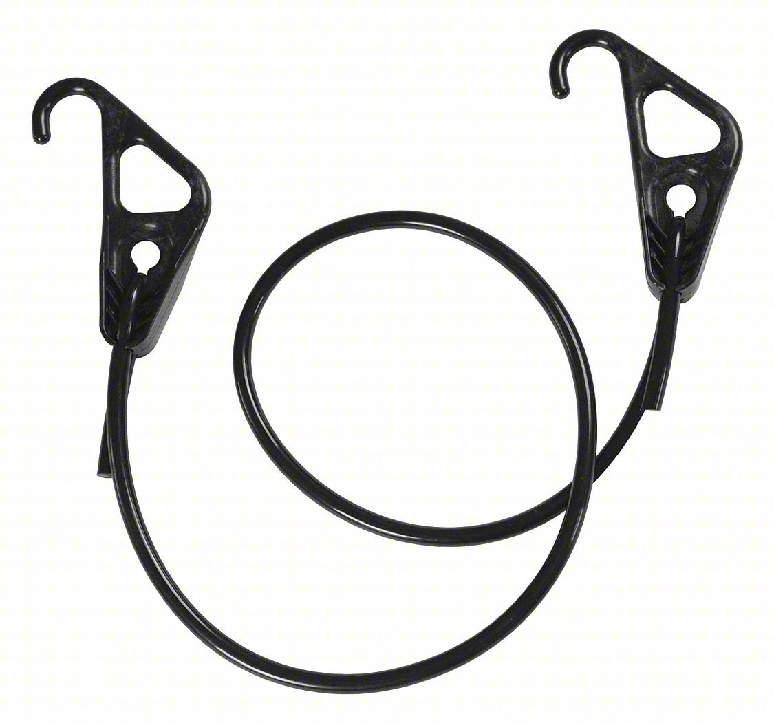 S-HOOK, 3/8" W, BLACK