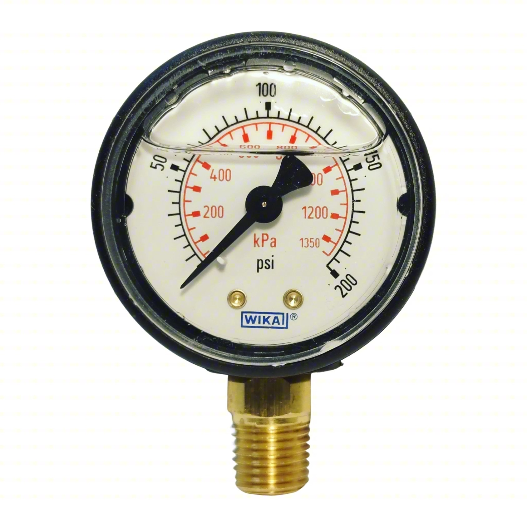 Pressure Gauge ,2" Dial Size,Bottom
