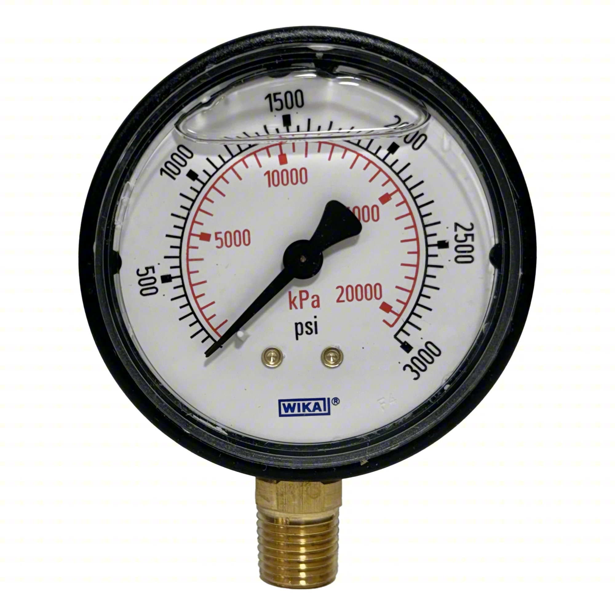 Pressure Gauge ,2-1/2" Dial Size,Bottom