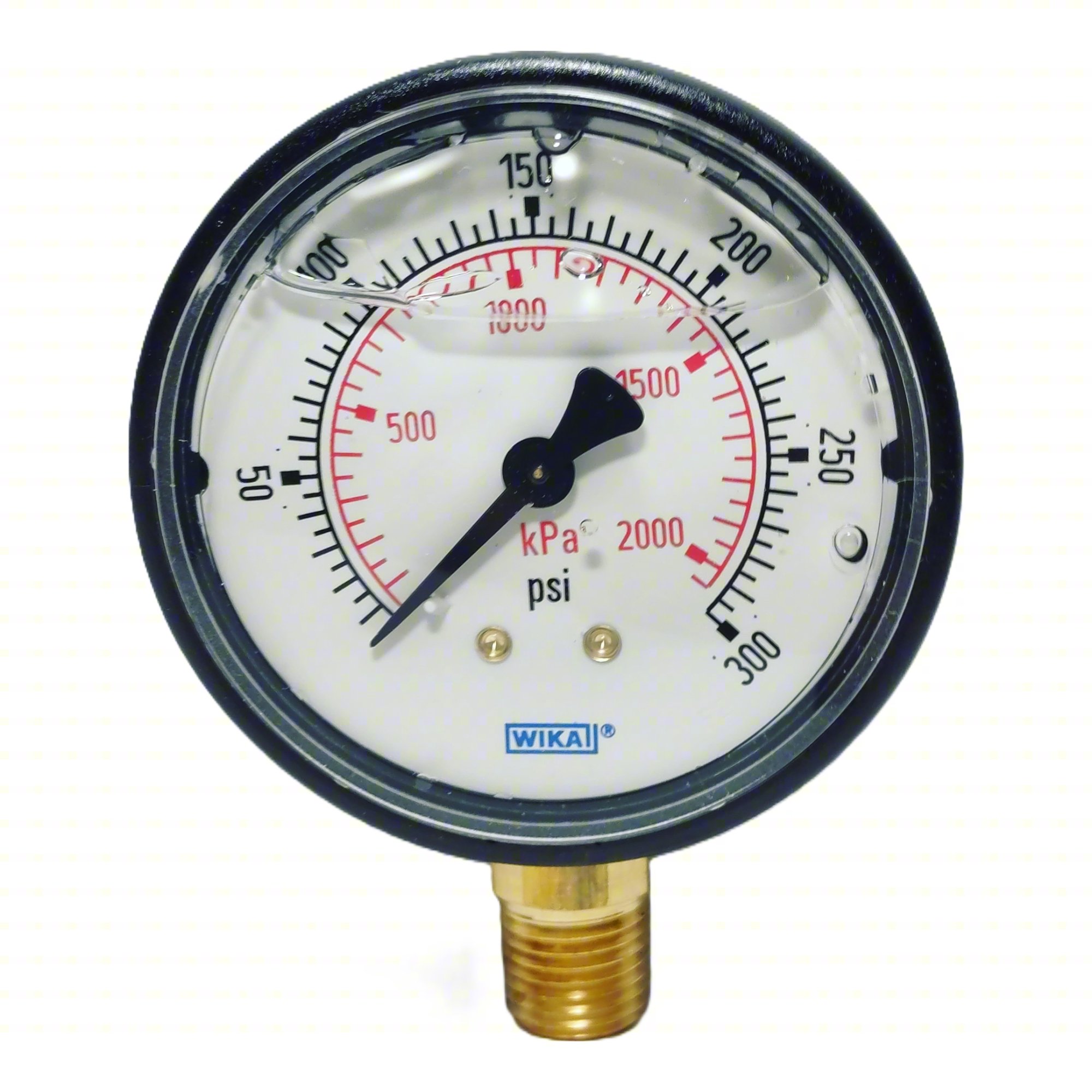 Pressure Gauge ,2-1/2" Dial Size,Bottom