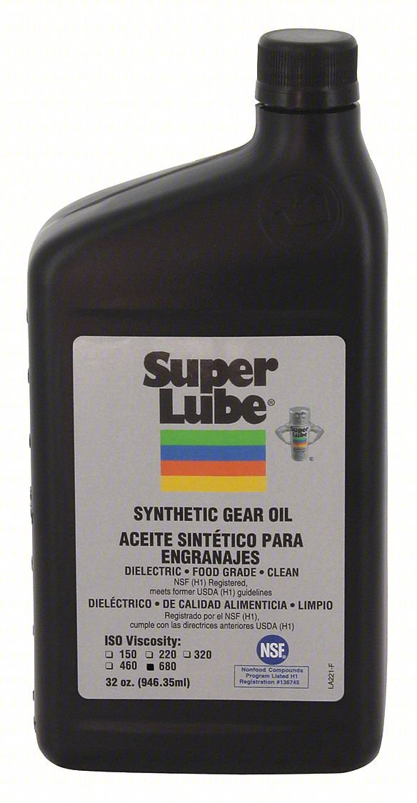 Synthetic Gear Oil,ISO 680,1 Qt.